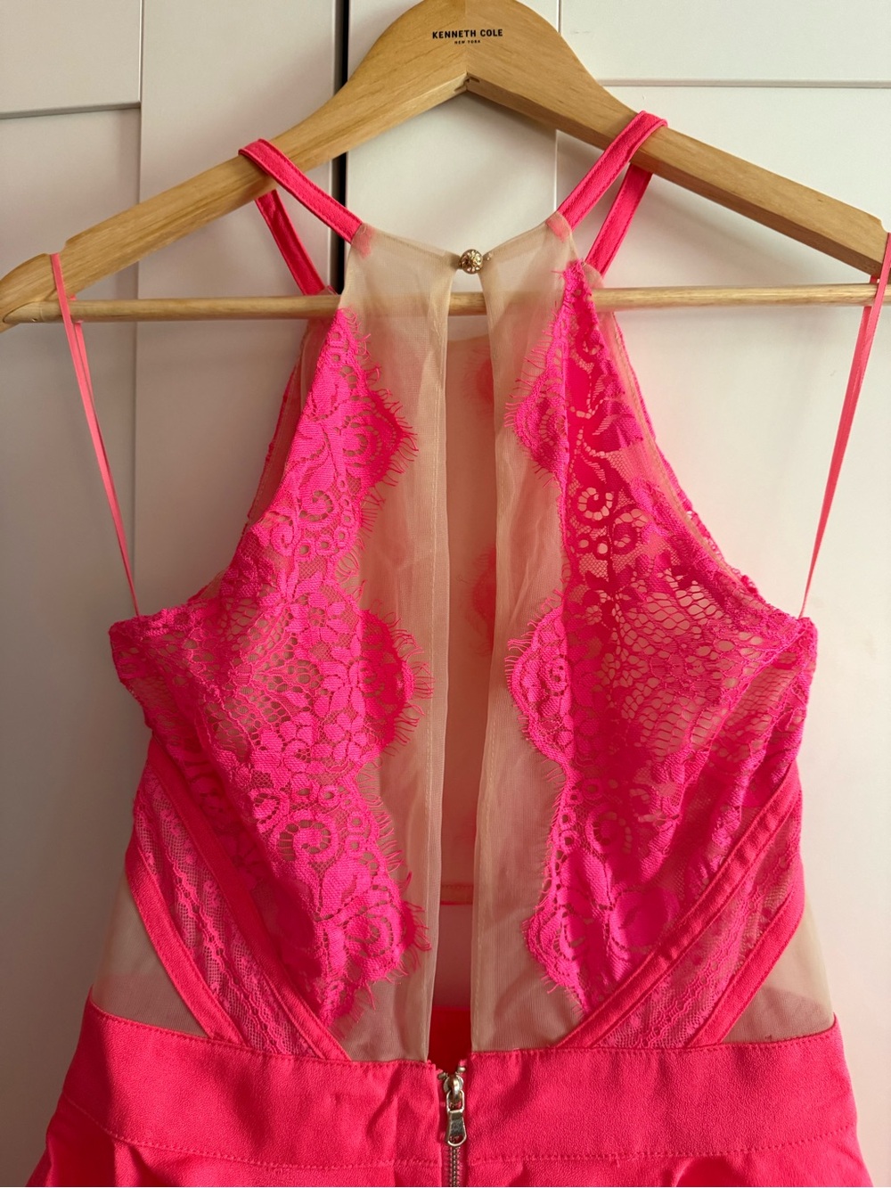 Luxxel My Perfect Valentine Dress in Hot Pink and Nude - Picture 9 of 10